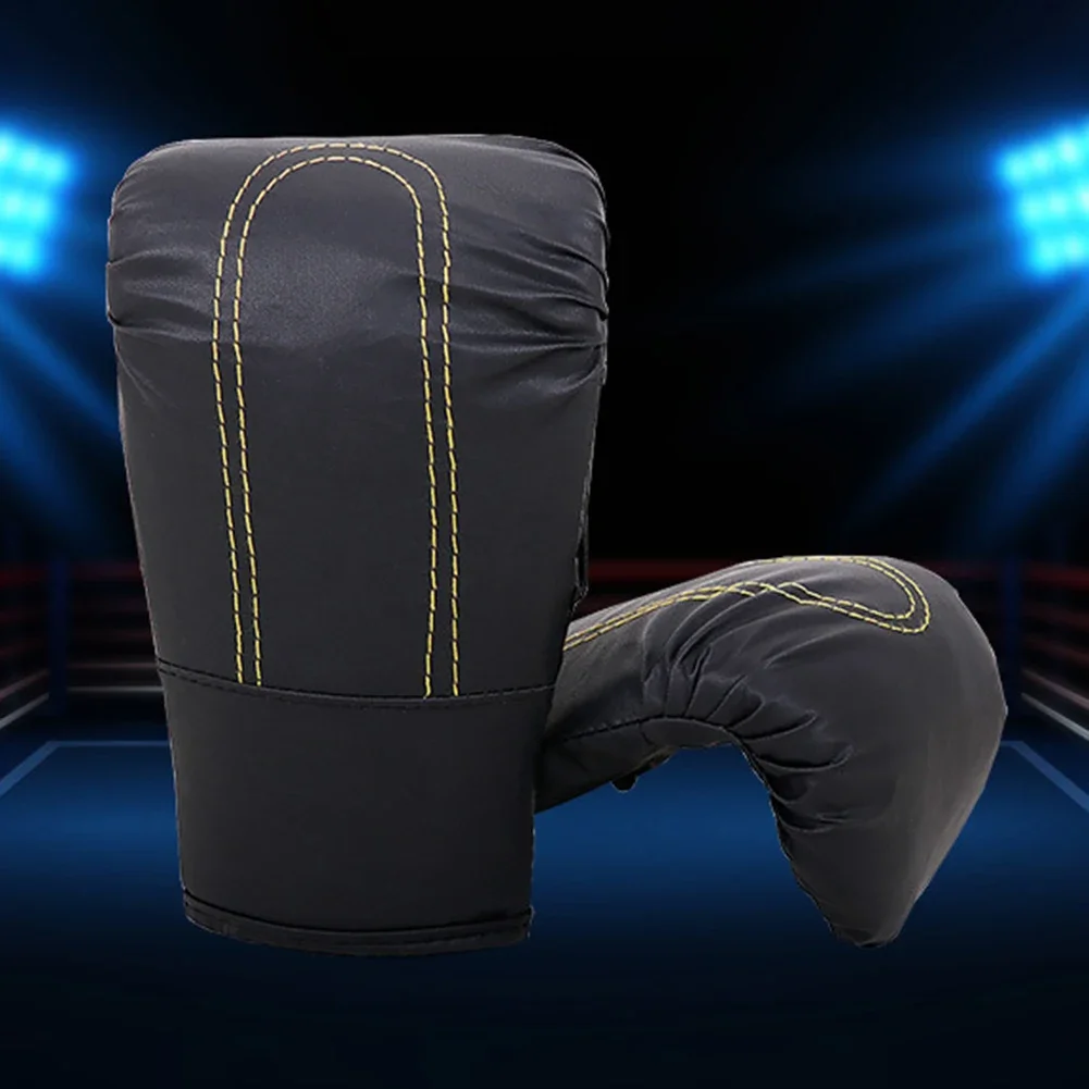 Professional Boxing Gloves PU Leather Kick Boxing Gloves Wear Resistant Punching Training Gloves Adults Kids Sports Supplies - view 4