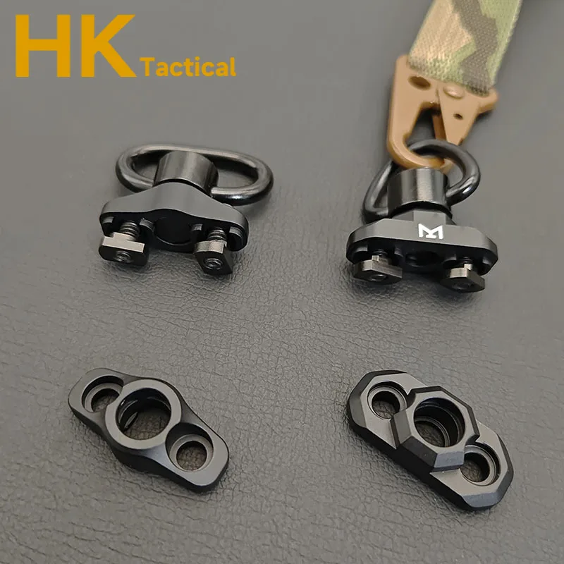 M-Lok Metal QD Sling Swivel Mount Fit Airsoft Weapon Shoulder Strap Two Dot Swivel Base Tactical Outdoor Hunting Accessories