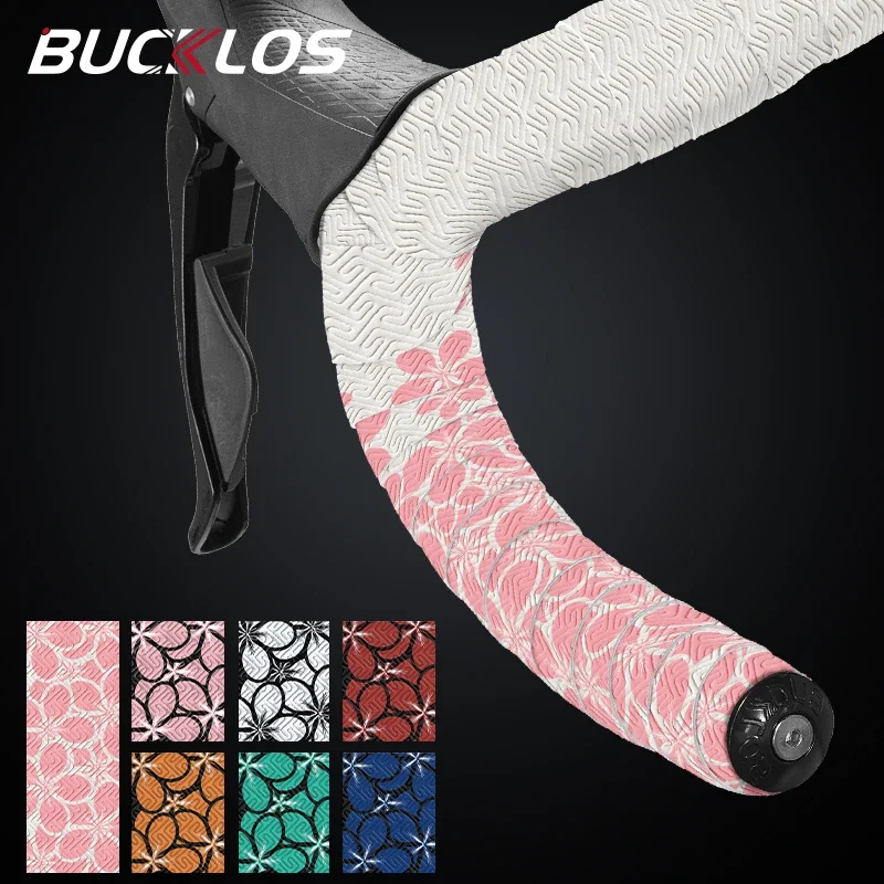 

Premium BUCKLOS Bicycle Handlebar Tape Vibration Dampening Road Bike Racing Handle Bar Belt Wrap Long-Lasting Comfort Cycling