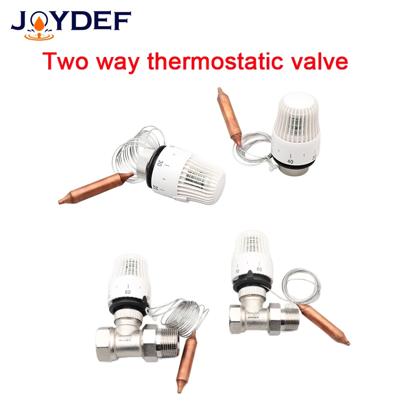 Thermostatic radiator head control for Floor heating system thermostatic radiator valve M30*1.5 Remote controller brass valve