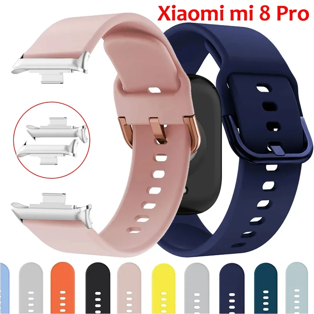 Silikonowy pasek do Xiaomi Mi Band 8 Pro Zamiennik Kobiety Mężczyźni Sportowy inteligentny zegarek Opaska na rękę Bransoletka Pasek do zegarka Redmi