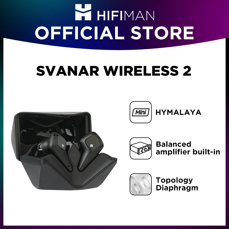 【¥40,556】HIFIMAN SVANAR Wireless 2 ANC ワイヤレスイヤホン ブラック 特別割引-アリエク特価アラート