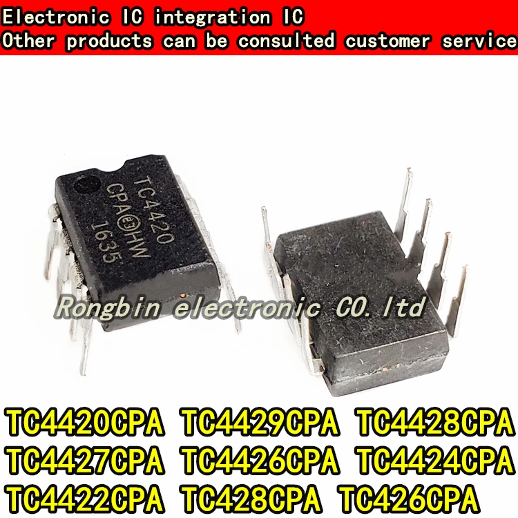 

2PCS NEW TC4420CPA TC4429CPA TC4428CPA TC4427CPA TC4426CPA TC4424CPA TC4422CPA TC428CPA TC426CPA DIP8 DRIVER IC