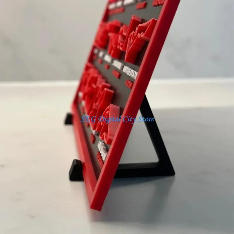 

U75B 2026 Desktop Calendar 3D Printed Motorsport Schedule Calendar with DIsplay Stand For Auto and Collectors Gift