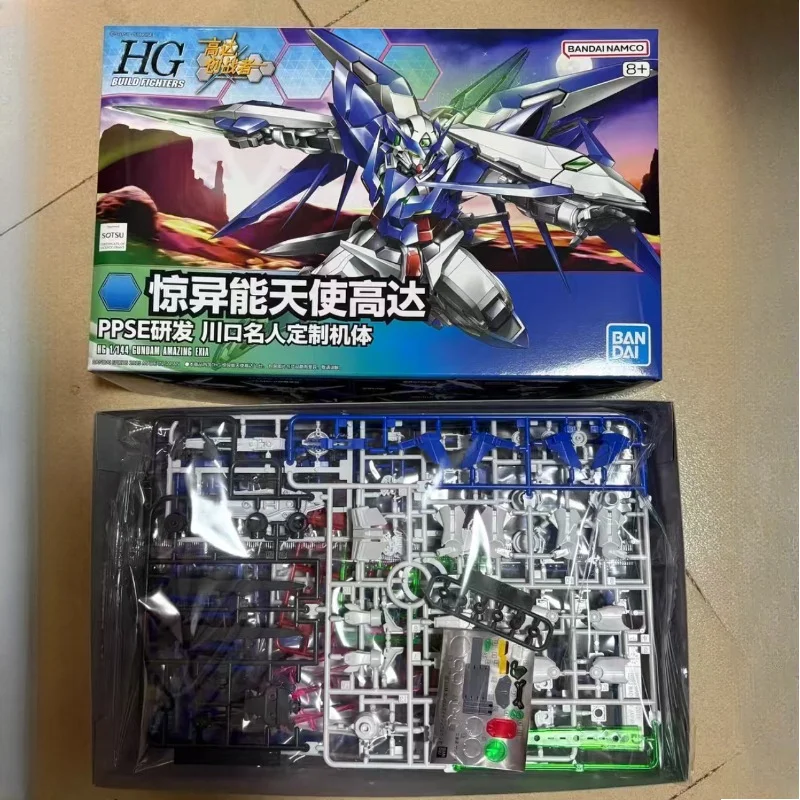 En Stock nuevo Bandai Gundam HG 1/144 increíble EXIA colección Popular montar Mecha figura juguetes vacaciones muñeca móvil regalos