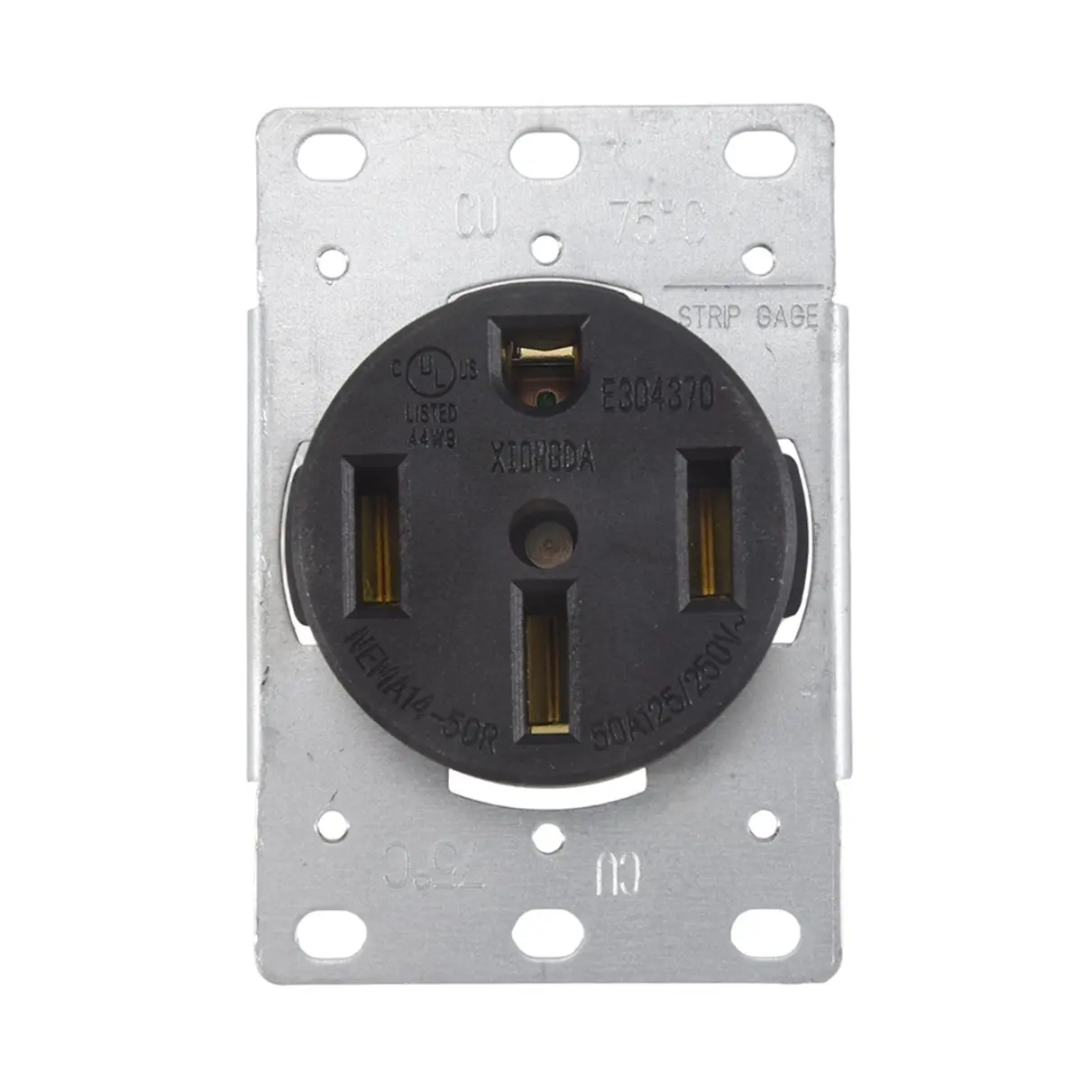 ABNQ NEMA14-50 Outlet By Industrial Grade for Even ,No Overheating or Melting, EV Charging 50Amp 125/250V Receptacle