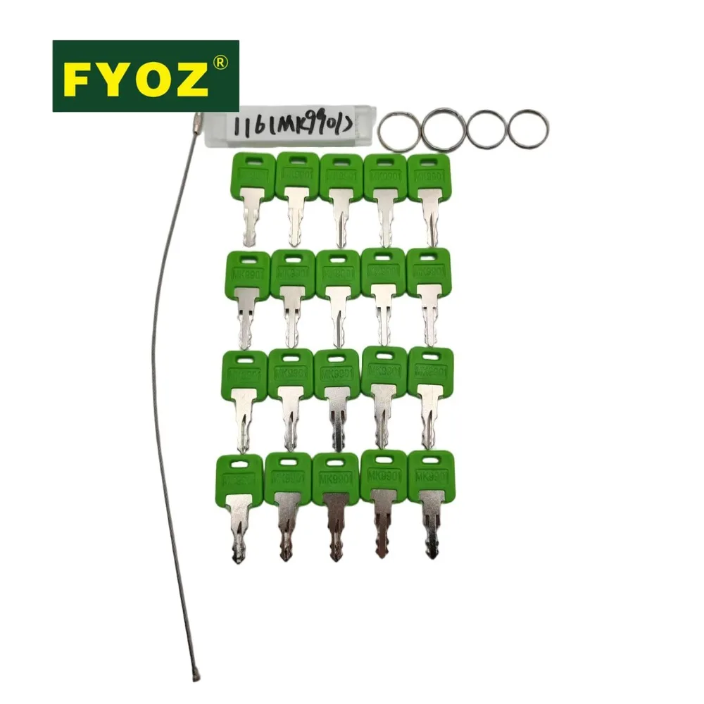 Ignition Keys for RV Camper 20PCS MK9901 6601 For FIC/Global Link/Bauer Motorhome Master Green CF EF HF Codes Series Keys