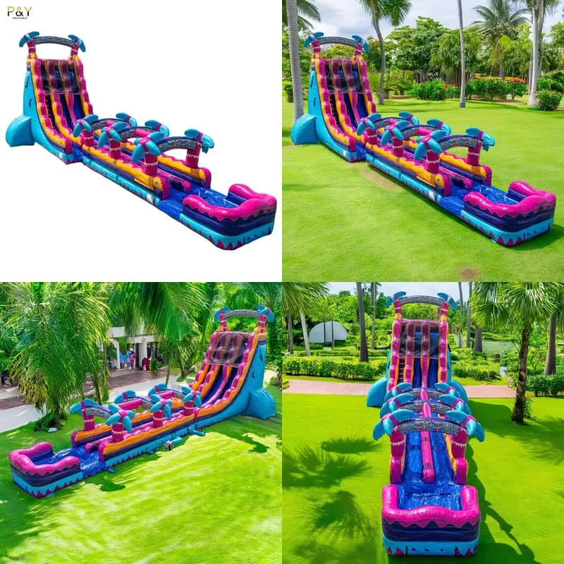 Inflatable Water Slide Park 22ft Large Inflatable Water Slide Giant Commercial Water Slide