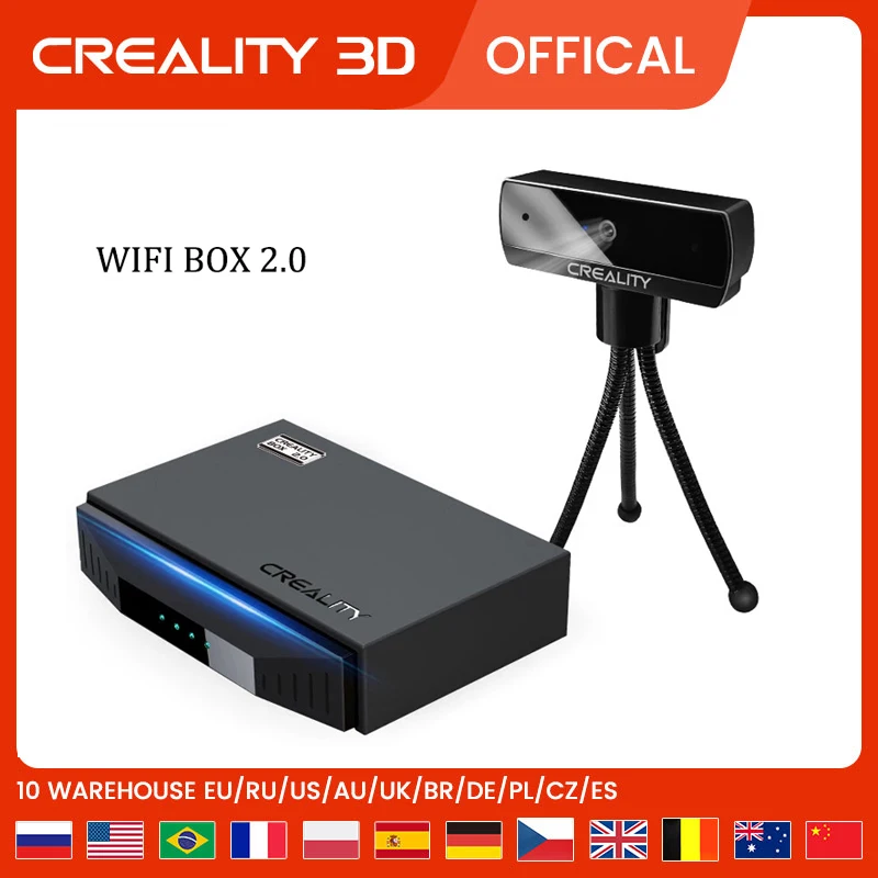 CREALITY 3d Printer Wifi Box Smart Kit Upgrade Wireless Wi-Fi Cloud Box 2.0 with 8G TF Remote Control For Ender 3D Printer Parts