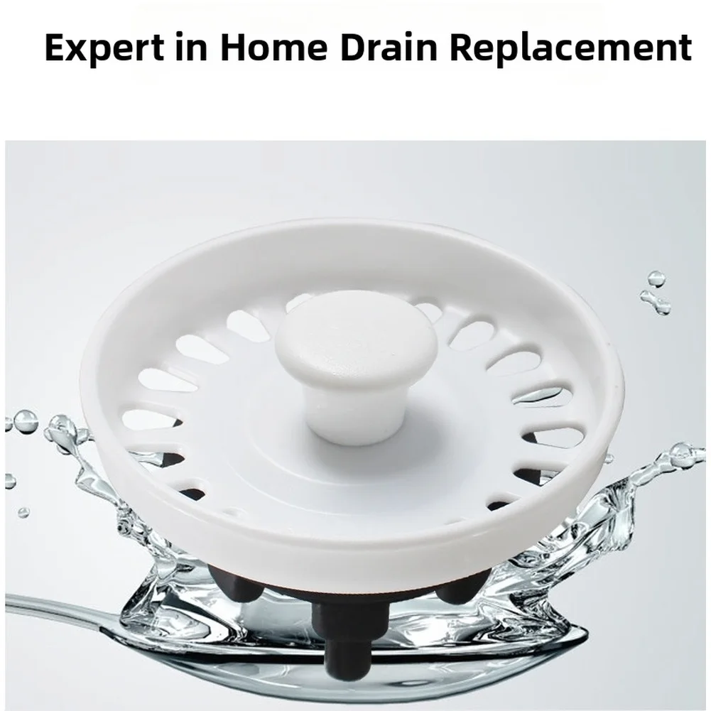 Sink Drain Strainer Basket Cover for Washbasin Sink with 74mm Edge Diameter Plastic Mesh Filter to Prevent Food Blockage