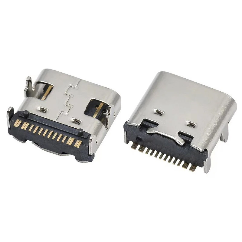 

10/30/50PCS SMT USB 3.1 Type-C 16pin Female Connector For Mobile Phone Charging Port Charging Socket Tow Feet Plug 4.9