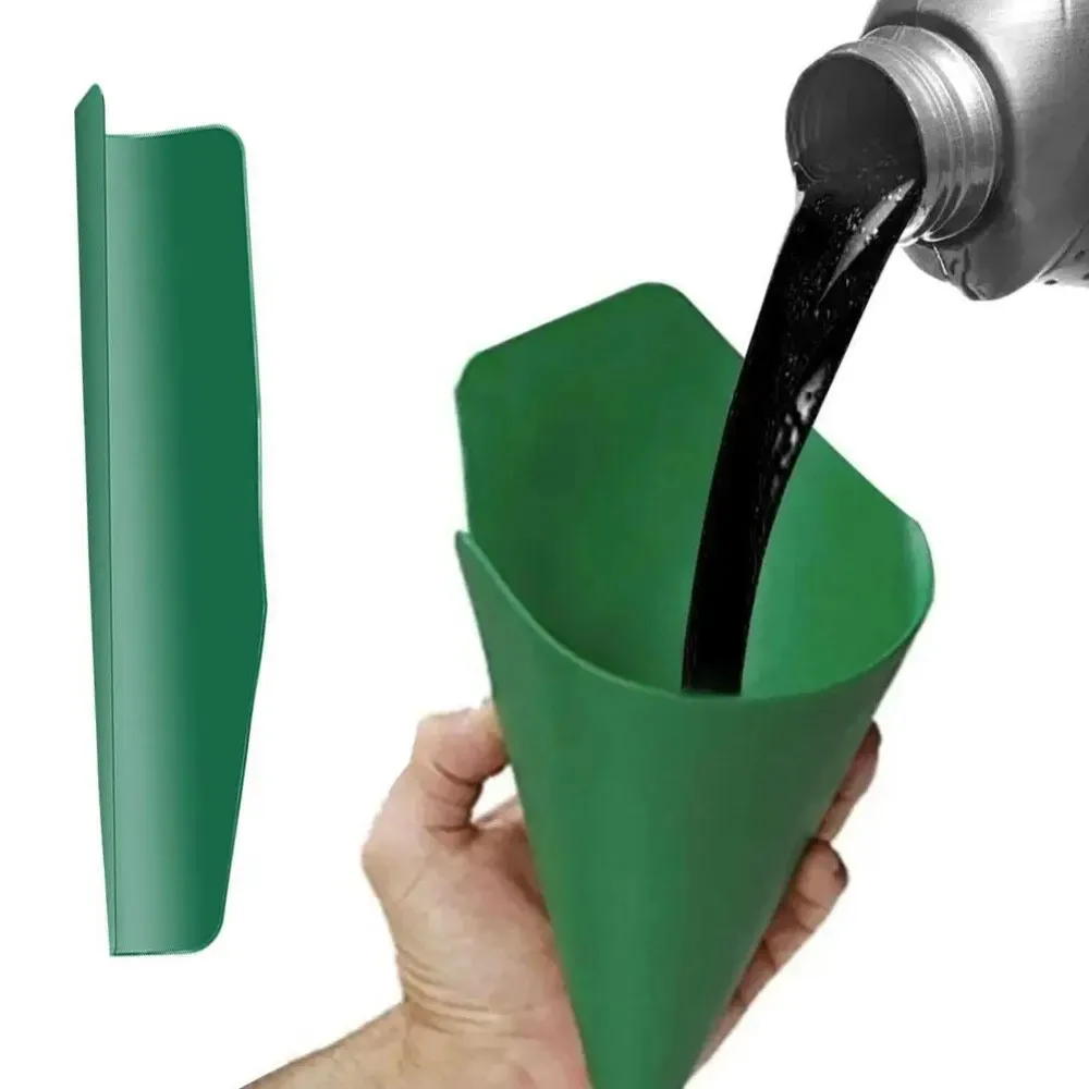 1/2Pcs Flexible Draining Tool Foldable Silicone Car Funnel Oil Guide Plate for Auto Motorcycle Engine Fluid Filling Accessory