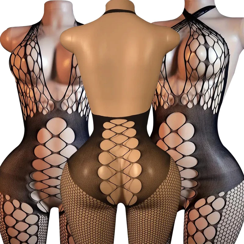 Bodystocking Fishnet - Lingerie Sexy da Donna, Abito a