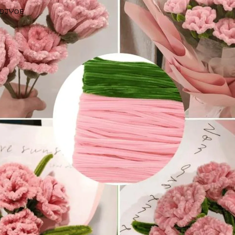 

Набор для вязания тюльпанов из пушистой проволоки для декора крыши: суперплотный материал для DIY букетов цветов