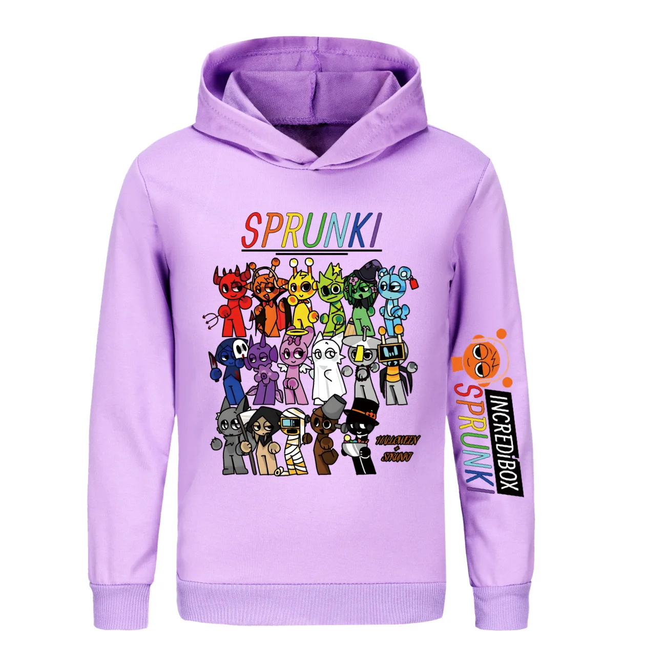 Sprunki Incredibox Music Song  Cartoon Kids Long Sleeve Coats Toddler Girls Casual Hoodie Children Outerwear Boys Sweatshirts