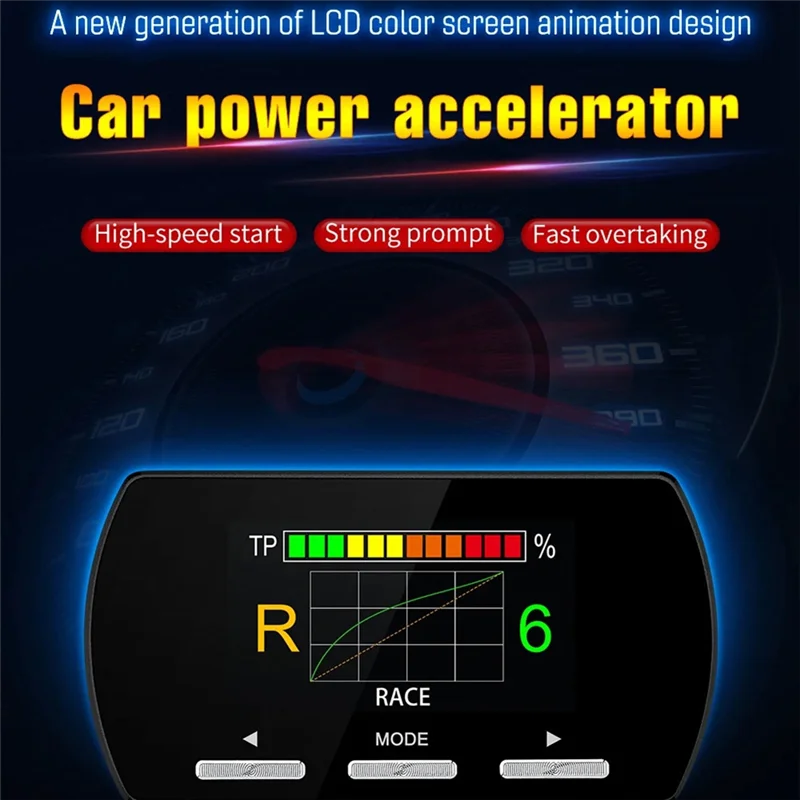 AS94-Car Acceleratore elettronico Controller acceleratore per auto 9 unità 5 modalità Acceleratore da corsa Potente booster