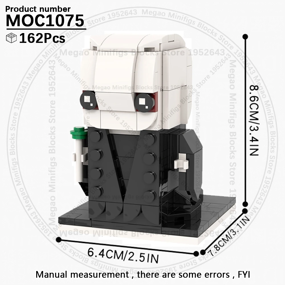 MOOXI MOC أطقم منمذجة لمجموعات الكبار لتقوم بها بنفسك رخيصة عمل الشكل BrickHeadz مونتيسوري الحرفية لعب للأطفال بنة سحرية #5