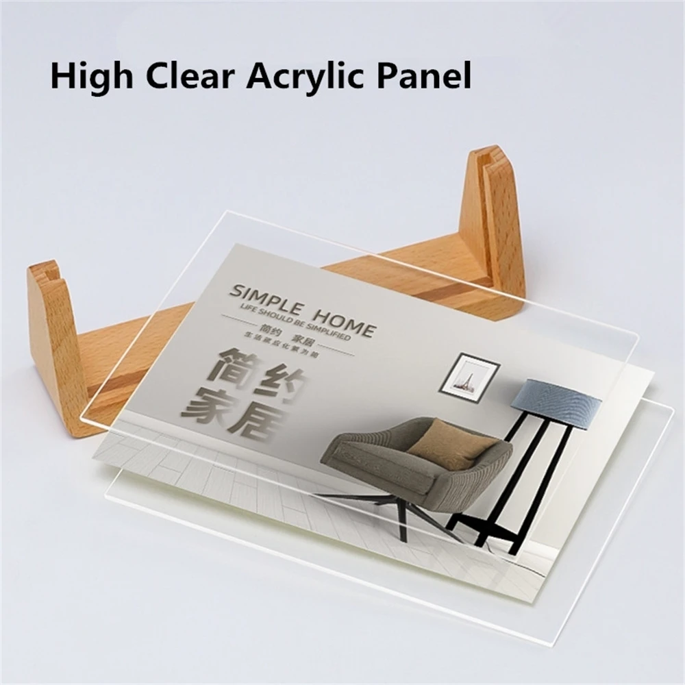 8 Inch Wood Acrylic Card Holder Display Stands Table Number Photo Picture Poster Frame Menu Paper Holder Stand