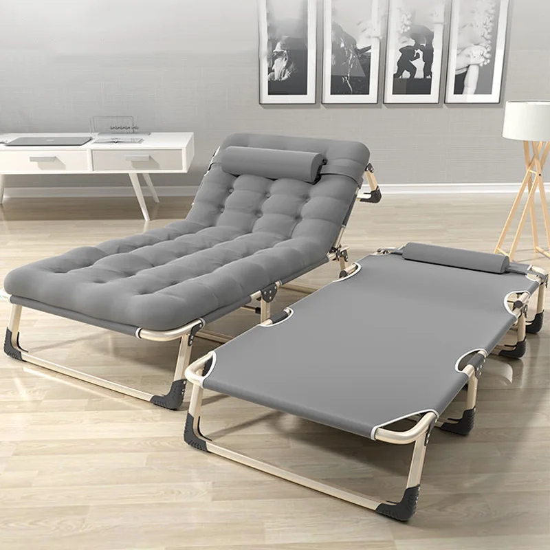 Cama plegable de 178x56x25cm, cama individual de oficina, silla reclinable portátil, CAMA DE ACOMPAÑANTE de hospital, cama de siesta simple, cama de