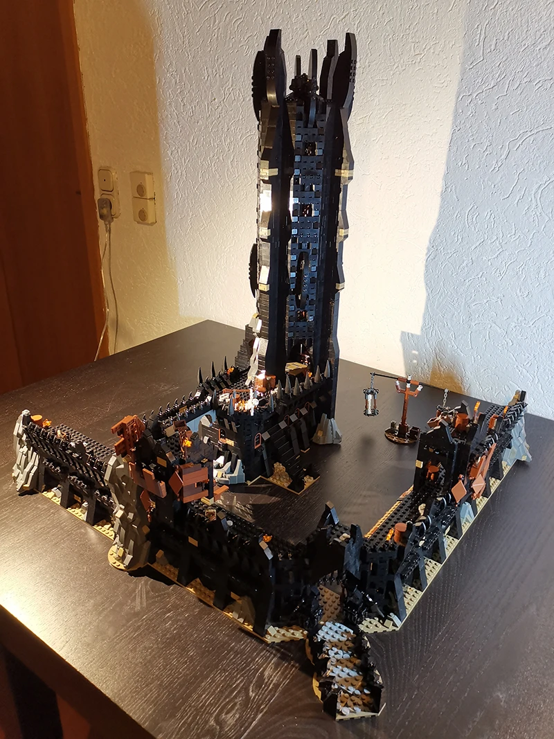MOC Building Blocks Classic Ring Movie Scene Castle Model DIY Assembly Bricks Street View Series Architecture Toys Xmas Gifts