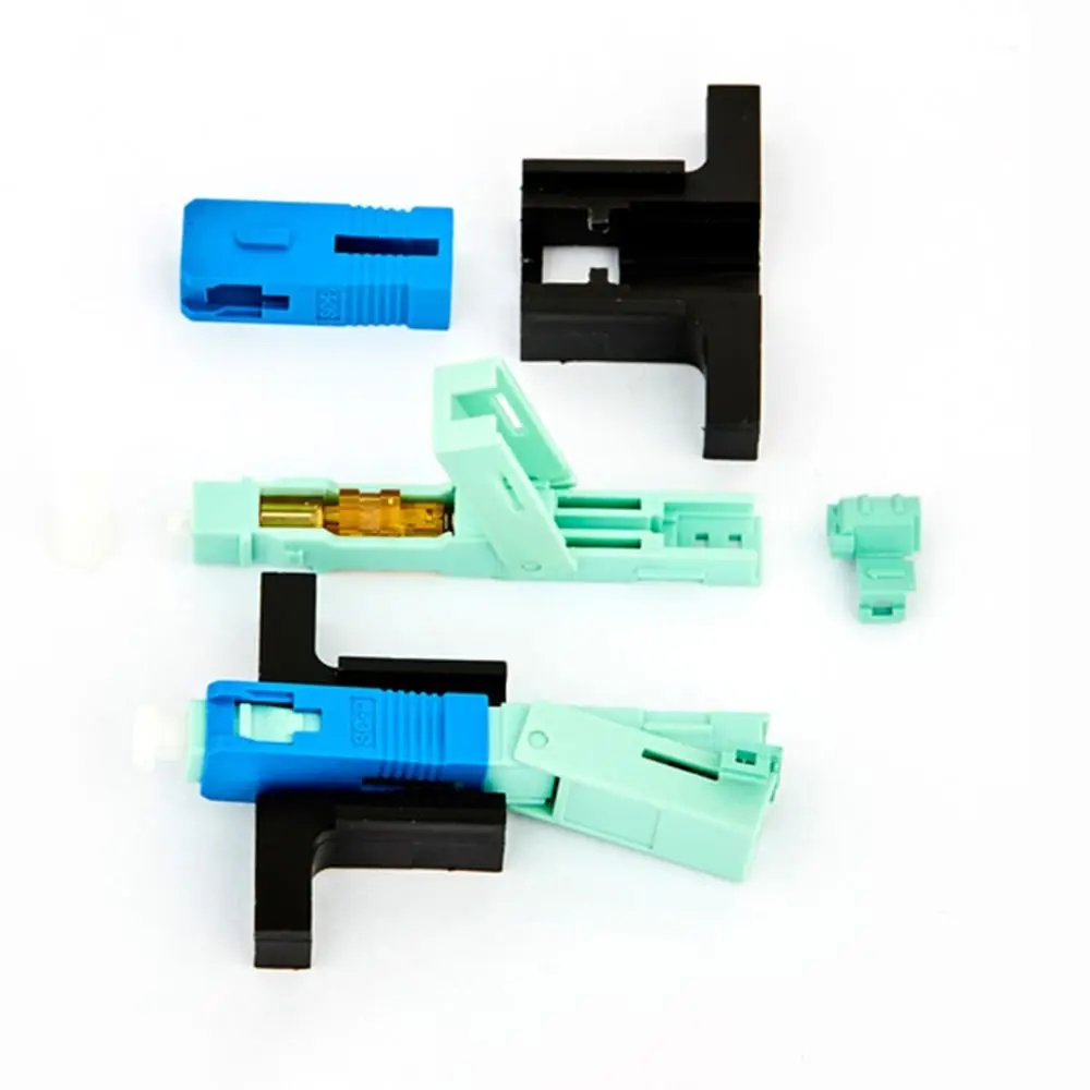 

10Pcs Embedded SC UPC Fiber Optic Quick Connector Professional Reusable FTTH Tool Cold Connector Universal Multi-functional