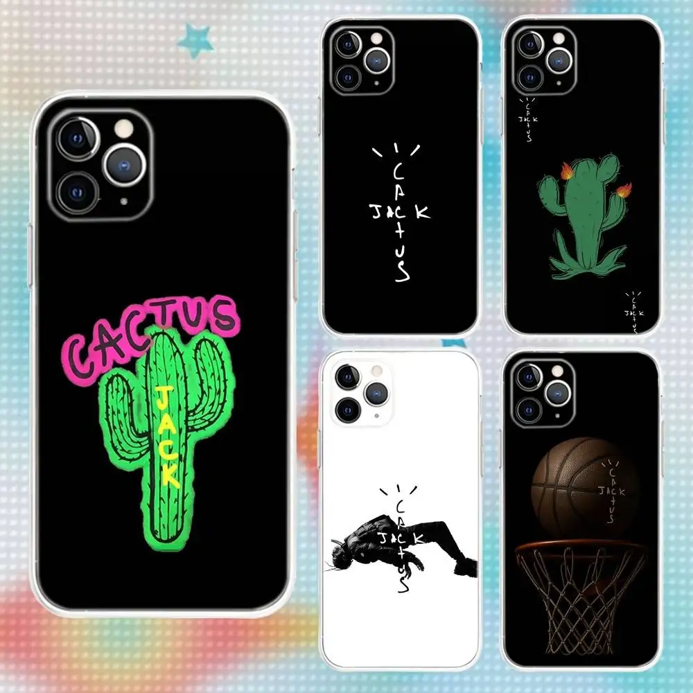 

C-Cactus J-Jack Phone Case For iPhone 17,16,15,14,13,12,11 Pro,Max,Plus,Air,X,XS,XR,SE,Mini Transparent Soft