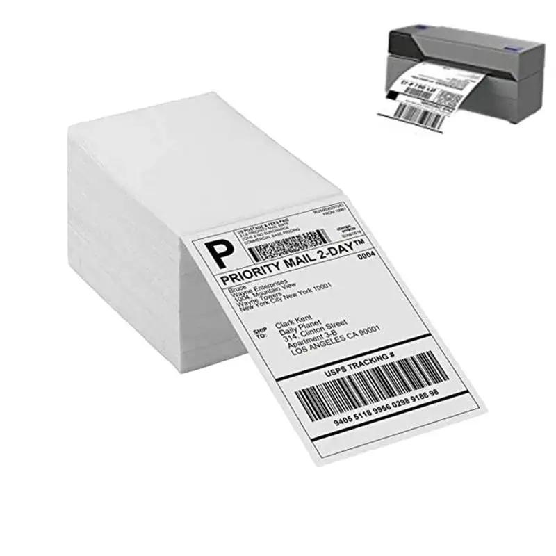 

Thermal Shipping Address Labels Fold Thermal Labels 500 Labels Per Stack Strong Stickiness Direct Thermal Postage Barcodes