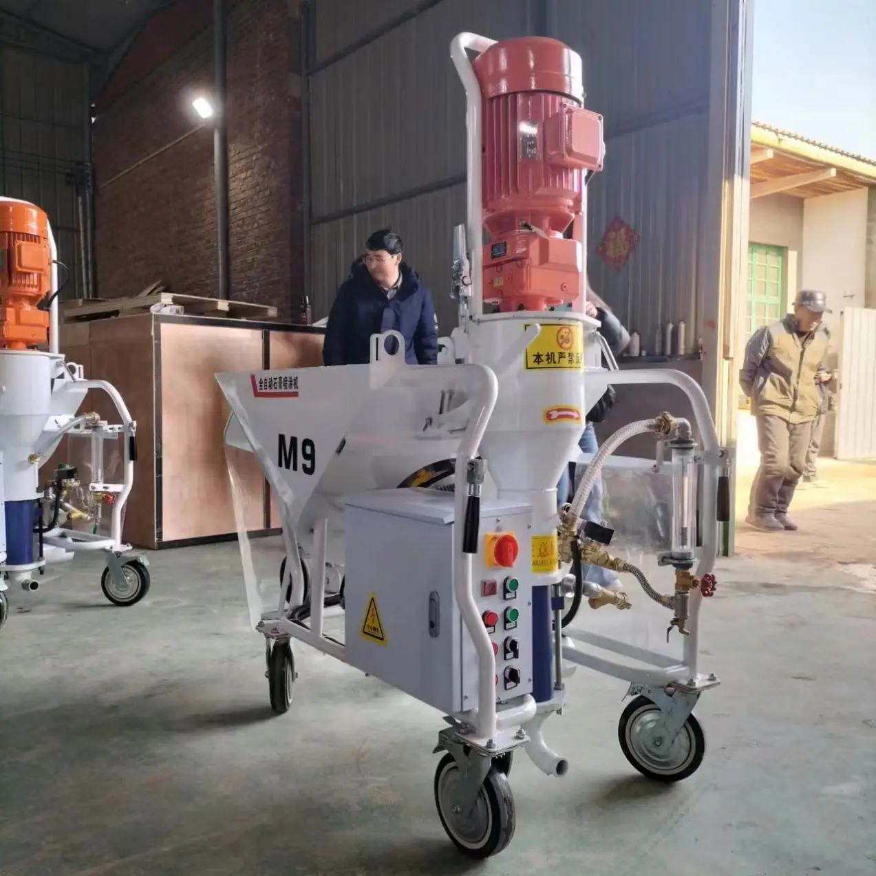 Automatic Gypsum Putty Plastering Machine, Wall Mortar Spraying Construction Machine