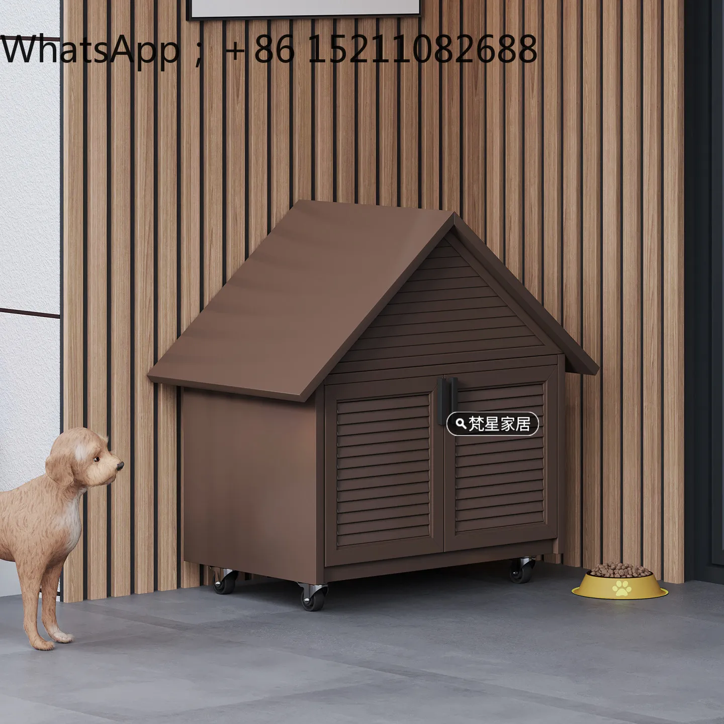 LLY Outdoor Aluminum Alloy Dog House Cat Nest Rainproof Warm Windproof Waterproof Four Seasons Universal Dog Nest