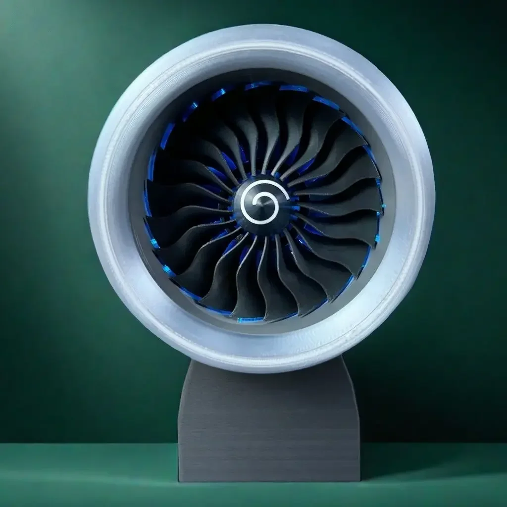 Fan turbojet engine aviation assembly model 3D printing three-dimensional puzzle aircraft mini engine