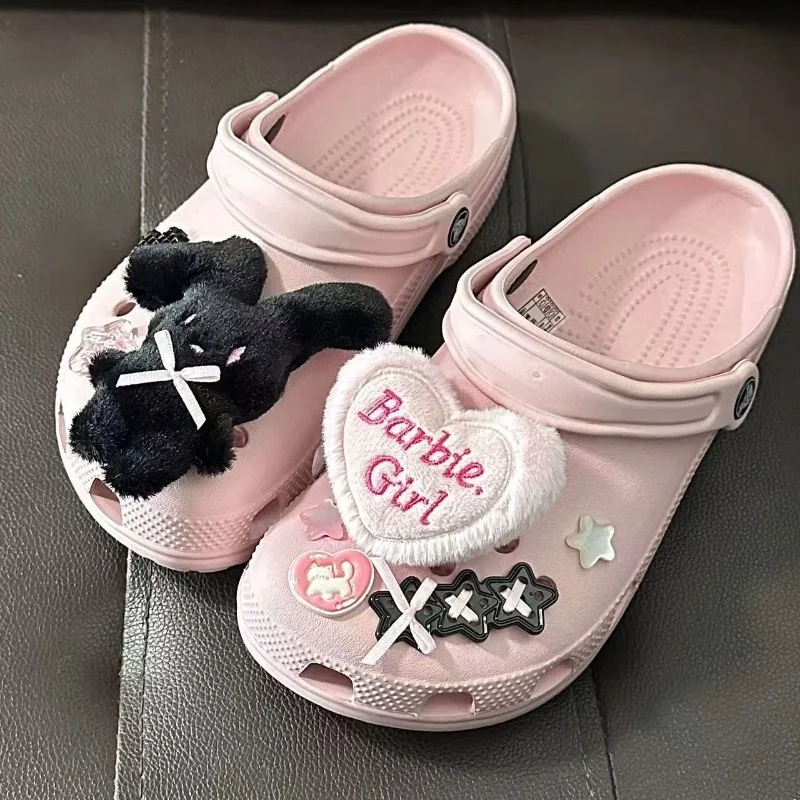 

New Cute Cartoon Diy Shoes Accessories Plush Shoe Buckles Pattern Shoe Charms Detachable Shoe Buckles Xmas Gifts