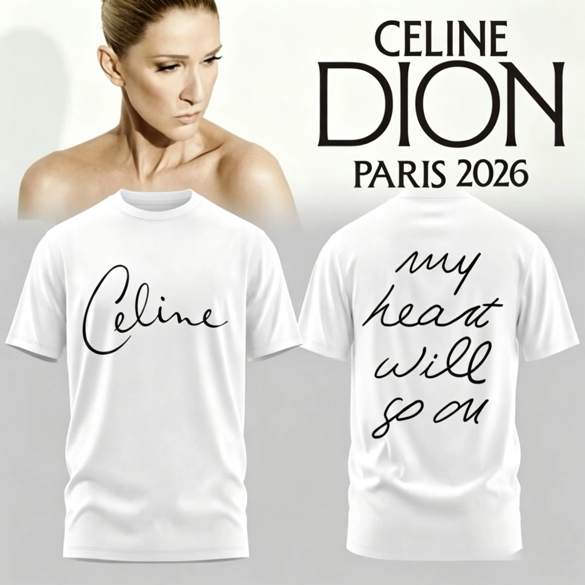 셀린 디옹 파리 2026 팬 투어 기념 티셔츠 남녀 공 - Street Fashion In Paris 리뷰 및 가격