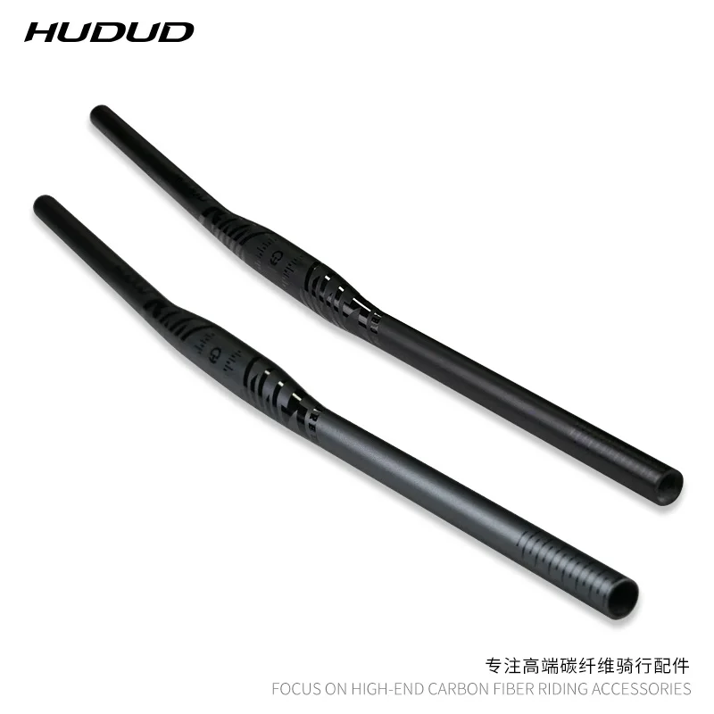 

HUDUD Carbon Fiber Mountain Bike Handlebar Ultra-Light Straight Bar 31.8*500-800mm Bicycle Straight Bar Horizontal Bar