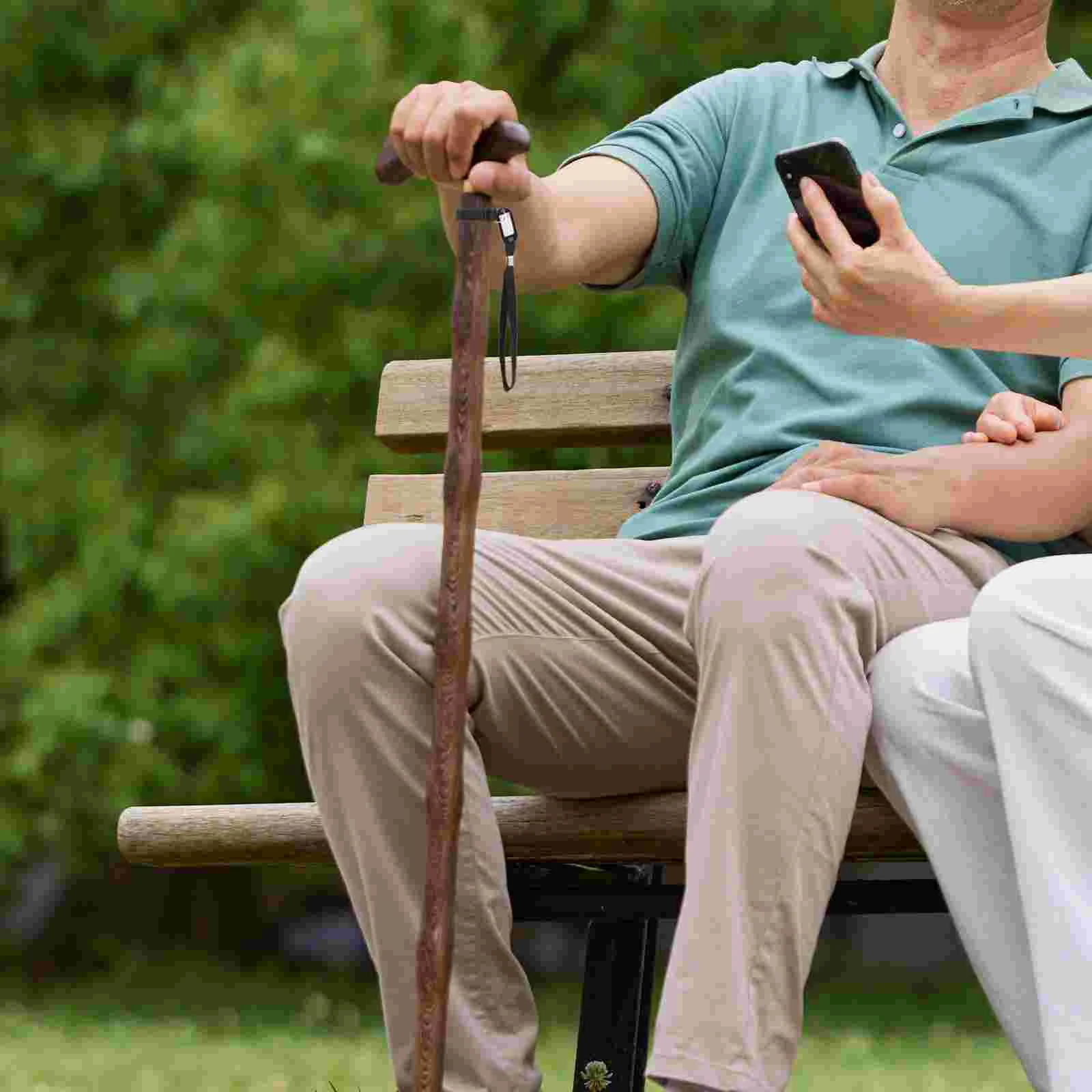 4-teiliges Handgehaltenes Gehstock-Krückenarmband für Telefon, wiederverwendbares Gehstockband für Reisen