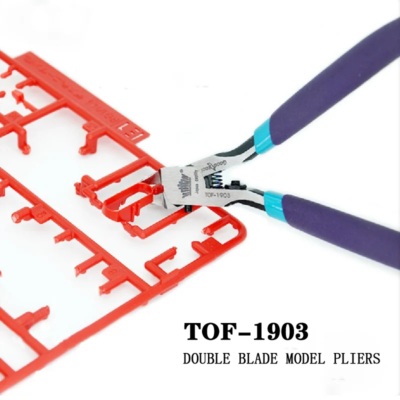 TOFTs TOF-1903 Model Pliers Side Cutter Double Blade Plastic Nippers Cutting Pliers Model Scissors Modeling Craft Tools