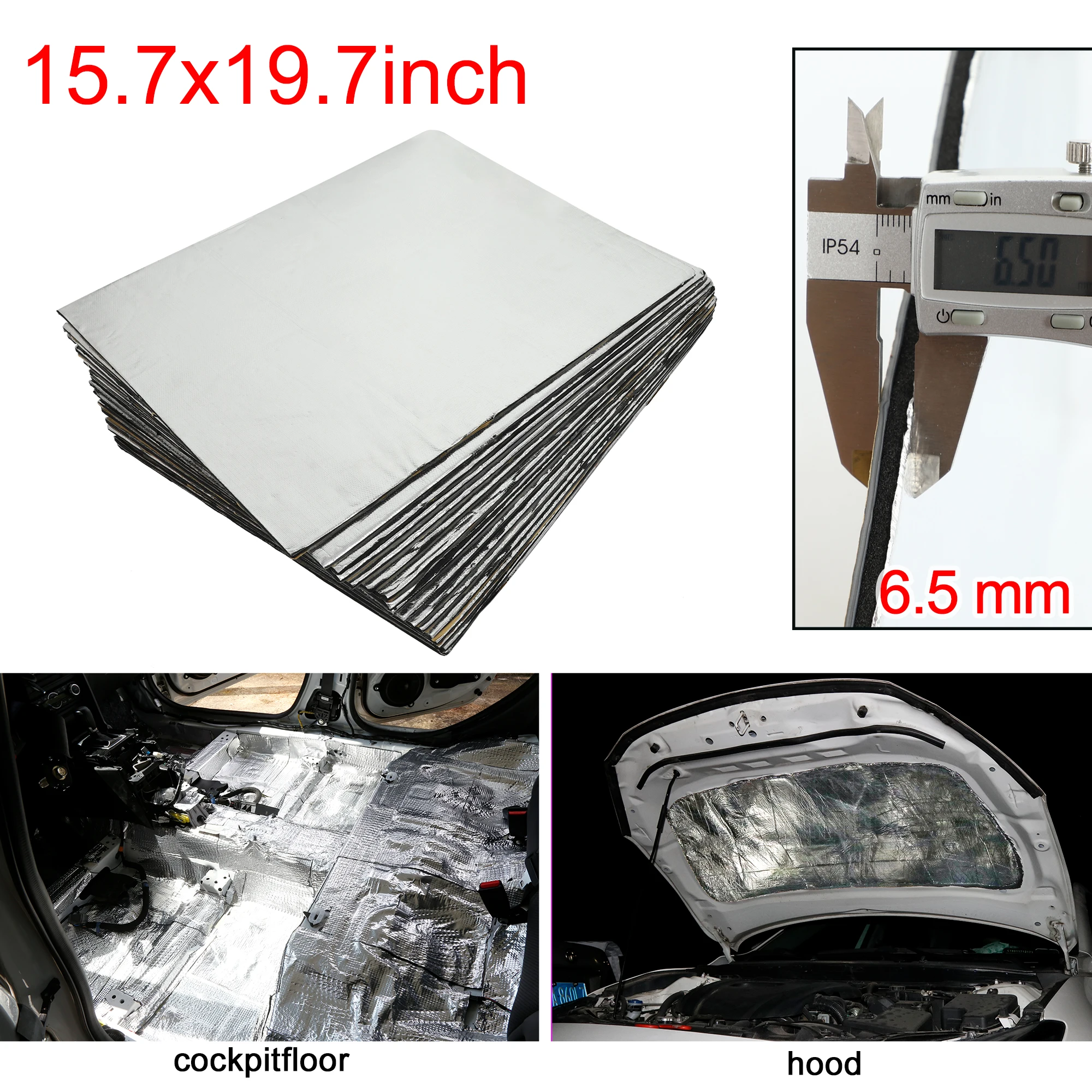 

Автомобильный коврик Uxcell из бутиловой пены, амортизирующий теплоизоляционный коврик для звукоизоляции, звукоизоляционный барьер для крыши двери