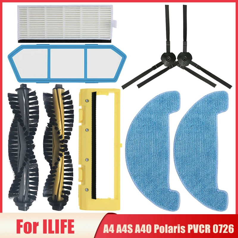 مرشح فرشاة جانبي رئيسي لفرشاة Chuwi ILIFE A4 A4S A40 Polaris PVCR 0726 0826 0926 0726W 0833 Amibot Spirit ICE H2O guتريند Style 220