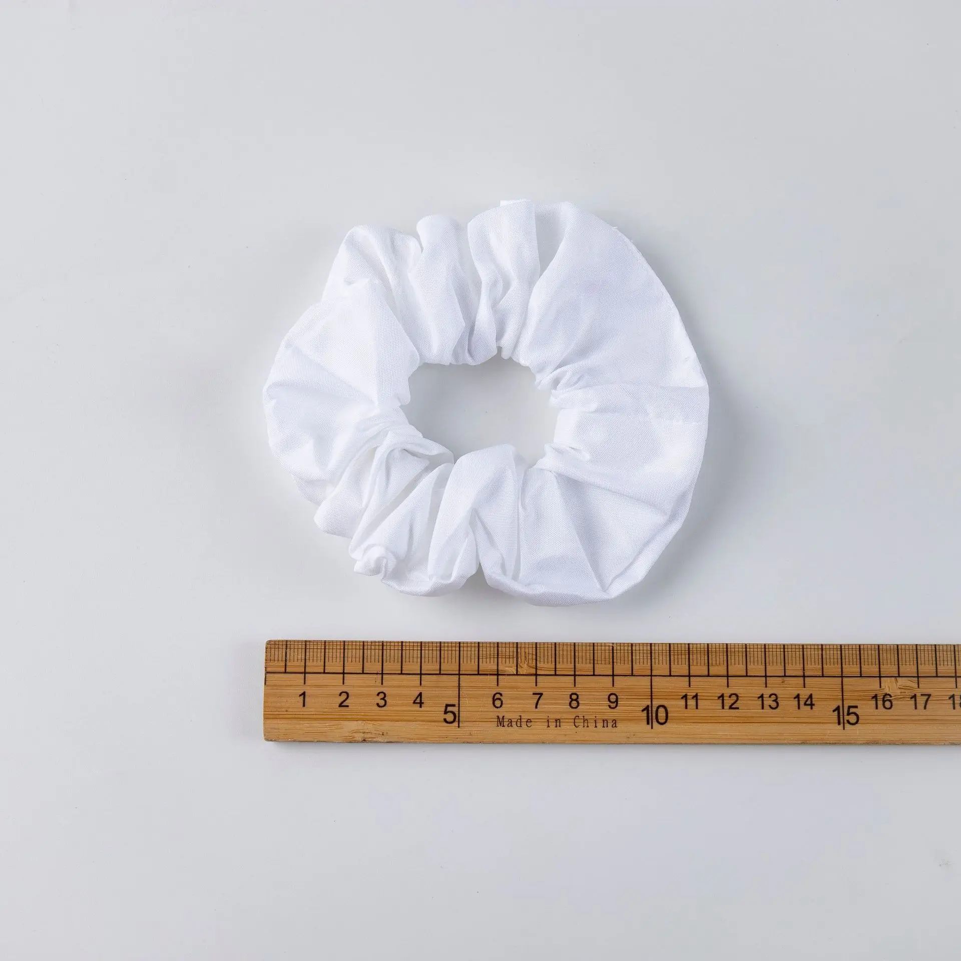 New Fashion Big White Hair Scrunchies Ring Girls Ponytail Holder hair Ties Gum Soft Cotton Elastic Hair Bands For Women Girls