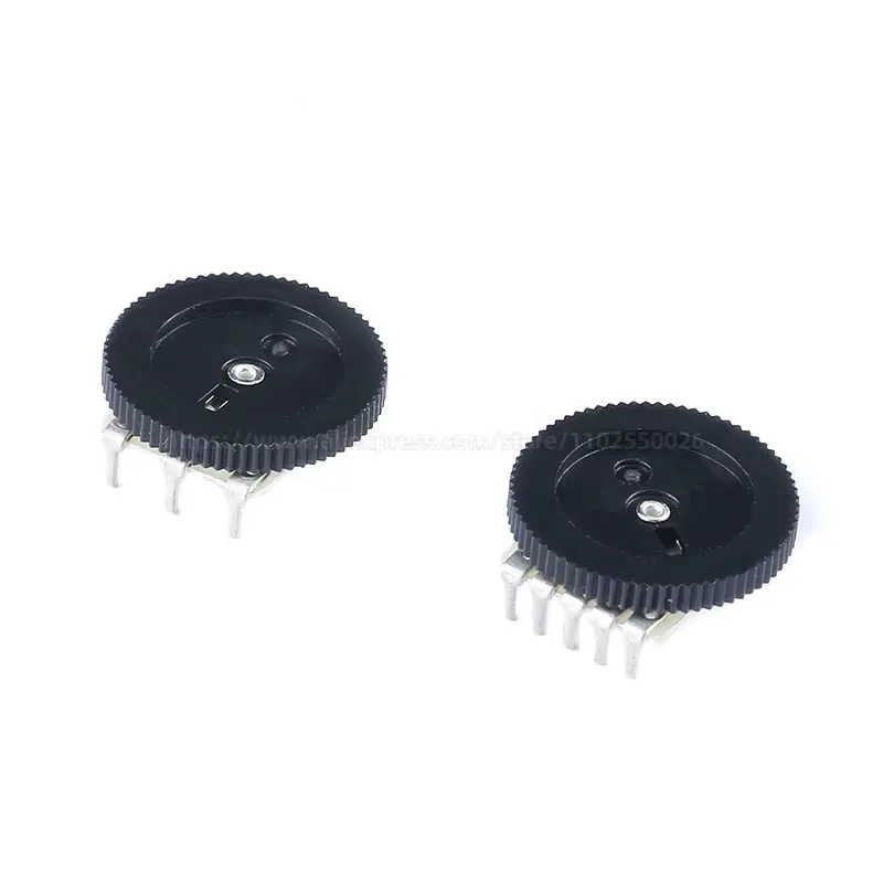 10PCS 16*2mm 3/5 pin 1K 10K 20K 50K B102 B103 B203 B503 Single and double gear dial potentiometer Volume switch