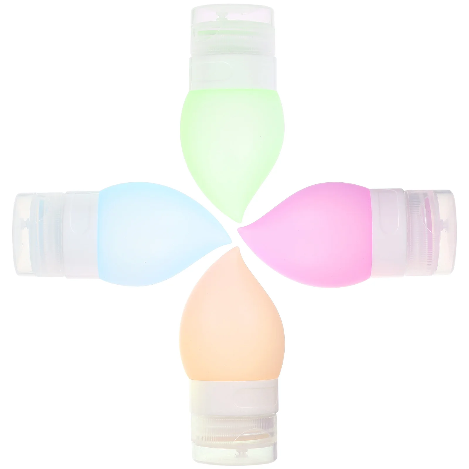 

4pcs Portable Lotion Sub Shampoo Bottles Empty Squeeze Containers Travel Dispensers Leakproof Skincare Bottles For