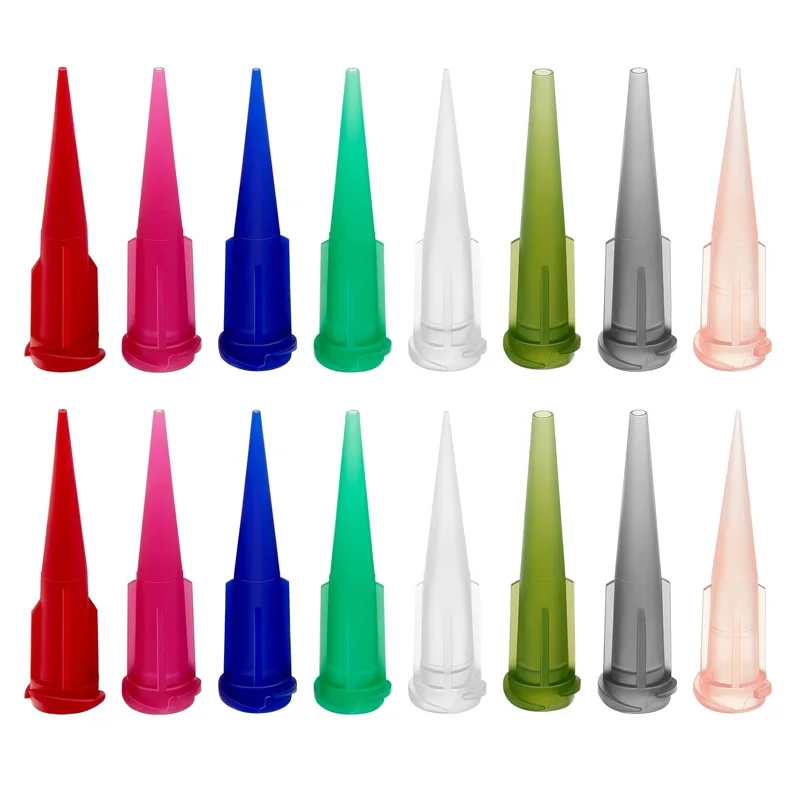 20-50pcs 14-30G TT Assorted Plastic Conical Smoothflow Tapered Needle Plastic conical needle for Precision Dispensing Machine