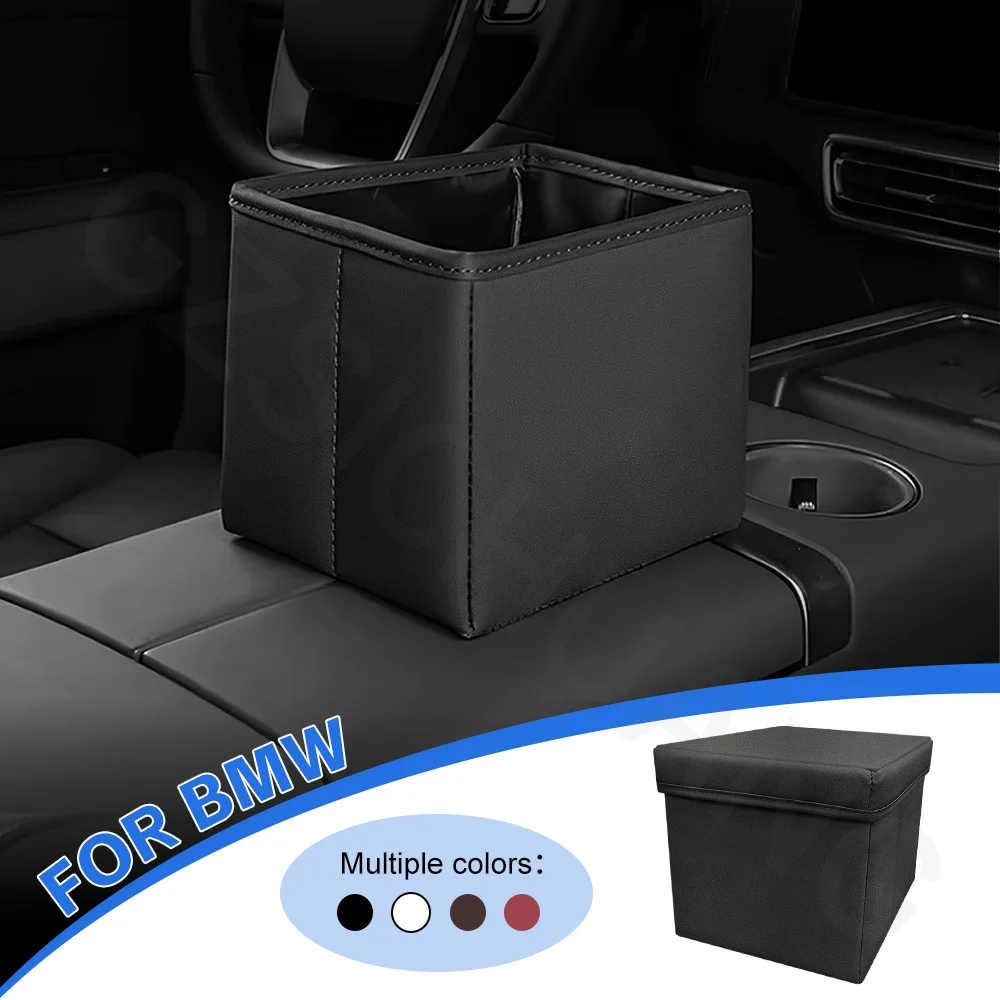 

Car Trash Can For BMW M Sport M3 X1 E90 E91 E92 E93 E87 E81 E82 Multi Functional Car Storage Garbage Bin Interior Accessories