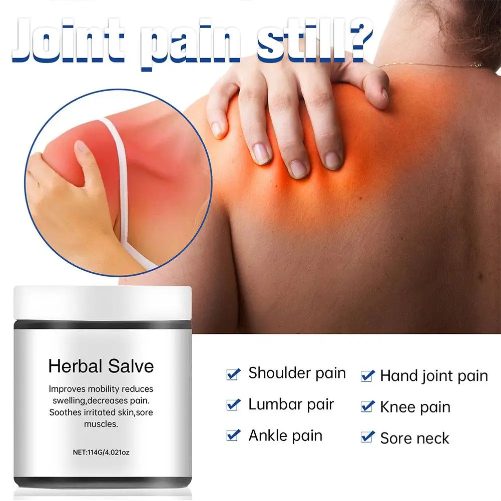 114g Herbal Salve Organic Herbal Ointment Relieve Joint, Muscle Cream Care Massage Skin Care Health Wrist Pain, Knee, Y7W7