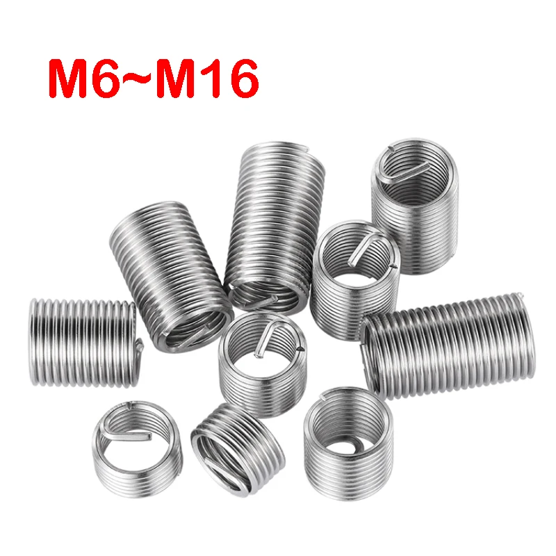 Wear Thread Repair Kit M6 M8 M10 M12 M14 M16 Fine Thread Wire Thread Insert Fastening Sleeve Insert