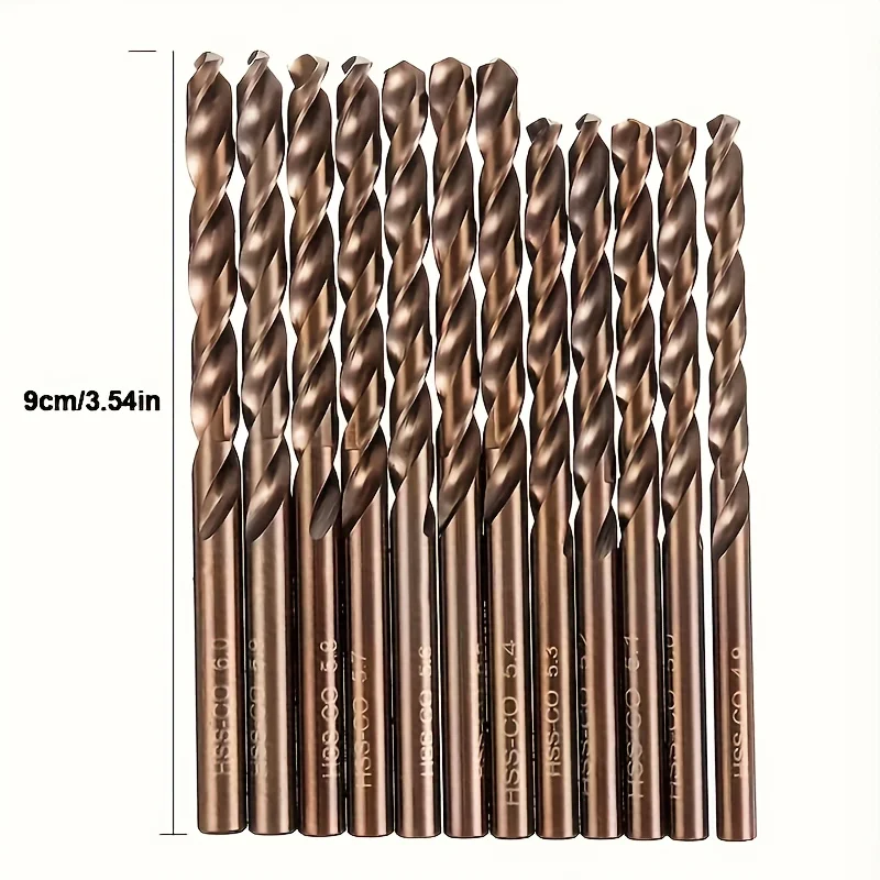 51 Pack Micro Cobalt Drill Bit Set, Straight Shank HSS-Co Bits for Copper, Cast Iron & Aluminum DIY Machining with Case