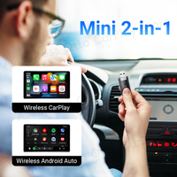 Mini Wireless CarPlay Android Auto Adapte 2 in 1 Car Accessories Car Play Dongle for iPhone and Android Phone New Arrivals 2024