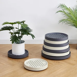 2023 صينية وعاء زارع مستديرة متنقلة مع عجلات عربة البليت في الهواء الطلق داخلي شجرة زهرة حامل الاستخدام اليومي أعلى 6 حامل وعاء عجلة مبيعات - رقم 3