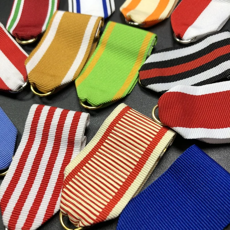 Wholesale medals with German style ribbons, dress accessories, colorful ribbons, medals, hanging pins
