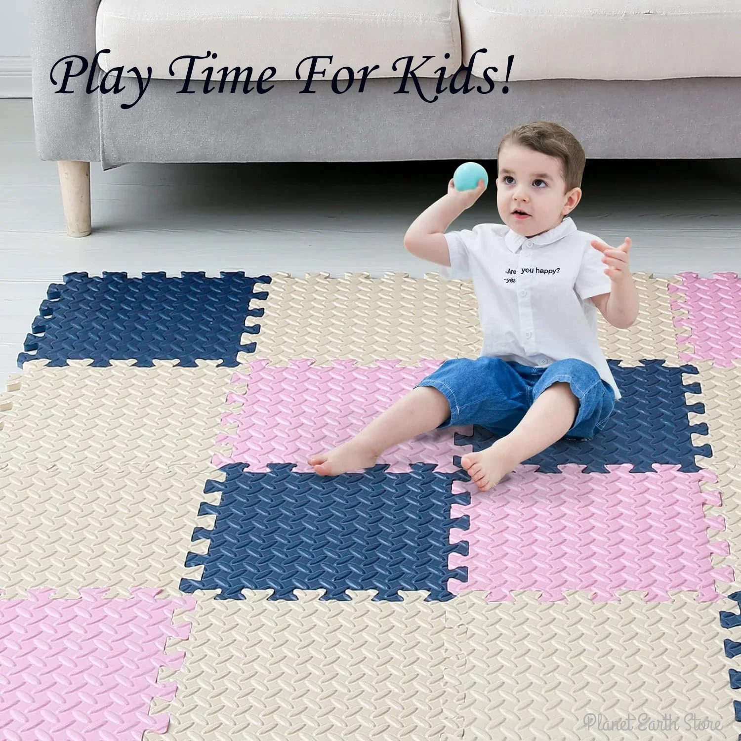 4-20Pcs Foam Baby Play Mat Puzzle Mat Kids Interlocking Exercise Tiles Rugs Floor Tiles Toy Non-slip Carpet Soft Carpet 30*1cm