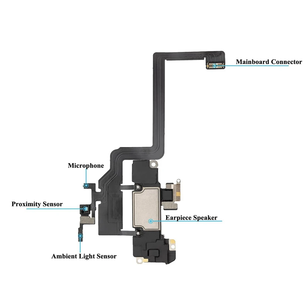 Oorluidspreker Flex-kabel voor iPhone X XR XS MAX oortelefoon met volledige set schroeven en waterdichte tape vervangende onderdelen